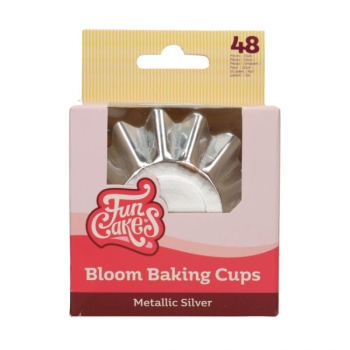 Bloom Baking Cups - Metallic Silver